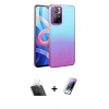 MARSİLYAN™- Redmi Note 11 Pro Kılıf Kıvılcım Minimal Özel Seri - Şeffaf Pasifik Cam Ekran Koruyucu + Kamera Lens Koruma Cam - SF