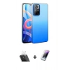 MARSİLYAN™- Redmi Note 11 Pro Kılıf Kıvılcım Minimal Özel Seri - Şeffaf Pasifik Cam Ekran Koruyucu + Kamera Lens Koruma Cam - SF