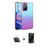 MARSİLYAN™- Redmi Note 11 Pro Kılıf Kıvılcım Minimal Özel Seri - Siyah 3D Antistatik Hayalet Cam Ekran Koruyucu + Kamera Lens Koruma Cam - SF