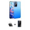MARSİLYAN™- Redmi Note 11 Pro Kılıf Kıvılcım Minimal Özel Seri - Siyah 3D Antistatik Hayalet Cam Ekran Koruyucu + Kamera Lens Koruma Cam - SF