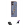 MARSİLYAN™- Redmi Note 11 Pro Kılıf Nova Işık Prime - Şeffaf Pasifik Cam Ekran Koruyucu + Şeffaf Kamera Lens Koruma Cam