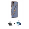 MARSİLYAN™- Redmi Note 11 Pro Kılıf Nova Işık Prime - Siyah 3D Antistatik Seramik Nano Ekran Koruyucu + Kamera Lens Koruma Cam - SF