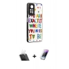 MARSİLYAN™- Redmi Note 11 Pro Kılıf Odak Klasik Serisi - Şeffaf Pasifik Cam Ekran Koruyucu + Kamera Lens Koruma Cam - SF