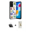 MARSİLYAN™- Redmi Note 11 Pro Kılıf Odak Klasik Serisi - Siyah Mat Seramik Nano Ekran Koruyucu + Kamera Lens Koruma Cam - SF