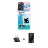 MARSİLYAN™- Redmi Note 11 Pro Kılıf Siluet Çizgi Koleksiyonu - Siyah 3D Antistatik Hayalet Cam Ekran Koruyucu + Kamera Lens Koruma Cam - SF