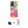 MARSİLYAN™- Redmi Note 11 Pro Kılıf Siluet Çizgi Koleksiyonu - Siyah Mat Seramik Nano Ekran Koruyucu + Kamera Lens Koruma Cam - SF