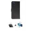 MARSİLYAN™- Redmi Note 11 Pro Kılıf Siluet Işık Serisi - Siyah 3D Antistatik Cam Ekran Koruyucu + Kamera Lens Koruma Cam - SF