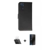 MARSİLYAN™- Redmi Note 11 Pro Kılıf Siluet Işık Serisi - Siyah 3D Antistatik Hayalet Cam Ekran Koruyucu + Kamera Lens Koruma Cam - SF
