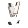 MARSİLYAN™- Redmi Note 11 Pro Kılıf Ufuk Klasik - Şeffaf Pasifik Cam Ekran Koruyucu + Kamera Lens Koruma Cam - SF