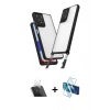 MARSİLYAN™- Redmi Note 11 Pro Kılıf Ufuk Klasik - Siyah 3D Antistatik Seramik Nano Ekran Koruyucu + Kamera Lens Koruma Cam - SF