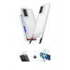 MARSİLYAN™- Redmi Note 11 Pro Kılıf Ufuk Klasik - Siyah 3D Antistatik Seramik Nano Ekran Koruyucu + Kamera Lens Koruma Cam - SF