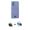 MARSİLYAN™- Redmi Note 11 Pro Kılıf Vadi Çizgi Prime - Siyah 3D Antistatik Cam Ekran Koruyucu + Kamera Lens Koruma Cam - SF
