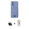 MARSİLYAN™- Redmi Note 11 Pro Kılıf Vadi Çizgi Prime - Siyah Mat Seramik Nano Ekran Koruyucu + Kamera Lens Koruma Cam - SF