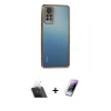 MARSİLYAN™- Redmi Note 11 Pro Kılıf Vadi Minimal - Şeffaf Pasifik Cam Ekran Koruyucu + Şeffaf Kamera Lens Koruma Cam