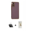 MARSİLYAN™- Redmi Note 11 Pro Kılıf Yankı Serisi - Siyah Mat Seramik Nano Ekran Koruyucu + Kamera Lens Koruma Cam - SF