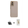 MARSİLYAN™- Redmi Note 11 Pro Kılıf Yankı Serisi - Siyah Mat Seramik Nano Ekran Koruyucu + Kamera Lens Koruma Cam - SF
