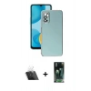 MARSİLYAN™- Redmi Note 11 SE Kılıf Yankı Serisi - Şeffaf 360 Full Body Arka Koruyucu + Kamera Lens Koruma Cam - SF