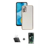 MARSİLYAN™- Redmi Note 11 SE Kılıf Yankı Serisi - Şeffaf 360 Full Body Arka Koruyucu + Kamera Lens Koruma Cam - SF