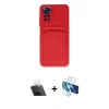 MARSİLYAN™- Redmi Note 11S Kılıf Vadi Çizgi Prime - Siyah 3D Antistatik Cam Ekran Koruyucu + Kamera Lens Koruma Cam - SF