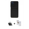 MARSİLYAN™- Redmi Note 11S Kılıf Vadi Çizgi Prime - Siyah Seramik Nano Ekran Koruyucu + Kamera Lens Koruma Cam - SF