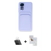 MARSİLYAN™- Redmi Note 11S Kılıf Vadi Çizgi Prime - Siyah Seramik Nano Ekran Koruyucu + Kamera Lens Koruma Cam - SF