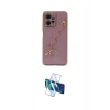 MARSİLYAN™- Redmi Note 12 4G Kılıf Nova Işık Prime - Siyah 3D Antistatik Cam Ekran Koruyucu