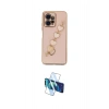 MARSİLYAN™- Redmi Note 12 4G Kılıf Nova Işık Prime - Siyah 3D Antistatik Cam Ekran Koruyucu