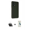 MARSİLYAN™- Redmi Note 12 5G Kılıf Ahenk Serisi - Şeffaf Pasifik Cam Ekran Koruyucu + Kamera Lens Koruma Cam - SF