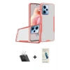 MARSİLYAN™- Redmi Note 12 5G Kılıf Atlas Asil Serisi - Şeffaf Pasifik Cam Ekran Koruyucu + Kamera Lens Koruma Cam - SF