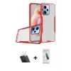 MARSİLYAN™- Redmi Note 12 5G Kılıf Atlas Asil Serisi - Şeffaf Pasifik Cam Ekran Koruyucu + Kamera Lens Koruma Cam - SF