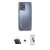 MARSİLYAN™- Redmi Note 12 5G Kılıf Vadi Minimal - Şeffaf Pasifik Cam Ekran Koruyucu + Kamera Lens Koruma Cam - SF