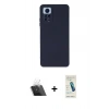 MARSİLYAN™- Redmi Note 12 Pro 4G Kılıf Ahenk Serisi - Şeffaf Pasifik Cam Ekran Koruyucu + Kamera Lens Koruma Cam - SF