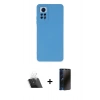 MARSİLYAN™- Redmi Note 12 Pro 4G Kılıf Ahenk Serisi - Siyah 3D Antistatik Hayalet Cam Ekran Koruyucu + Kamera Lens Koruma Cam - SF
