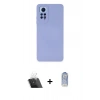 MARSİLYAN™- Redmi Note 12 Pro 4G Kılıf Ahenk Serisi - Siyah Joko Magic 5D Cam + Kamera Lens Koruma Cam - SF