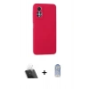 MARSİLYAN™- Redmi Note 12 Pro 4G Kılıf Ahenk Serisi - Siyah Joko Magic 5D Cam + Kamera Lens Koruma Cam - SF