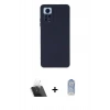 MARSİLYAN™- Redmi Note 12 Pro 4G Kılıf Ahenk Serisi - Siyah Joko Magic 5D Cam + Kamera Lens Koruma Cam - SF