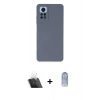 MARSİLYAN™- Redmi Note 12 Pro 4G Kılıf Ahenk Serisi - Siyah Joko Magic 5D Cam + Kamera Lens Koruma Cam - SF