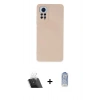 MARSİLYAN™- Redmi Note 12 Pro 4G Kılıf Ahenk Serisi - Siyah Joko Magic 5D Cam + Kamera Lens Koruma Cam - SF