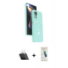 MARSİLYAN™- Redmi Note 12 Pro 4G Kılıf İz Işık Koleksiyonu - Şeffaf Pasifik Cam Ekran Koruyucu + Şeffaf Kamera Lens Koruma Cam