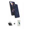 MARSİLYAN™- Redmi Note 12 Pro 4G Kılıf İz Işık Koleksiyonu - Şeffaf Pasifik Cam Ekran Koruyucu + Şeffaf Kamera Lens Koruma Cam