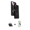 MARSİLYAN™- Redmi Note 12 Pro 4G Kılıf İz Işık Koleksiyonu - Şeffaf Pasifik Cam Ekran Koruyucu + Şeffaf Kamera Lens Koruma Cam