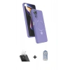MARSİLYAN™- Redmi Note 12 Pro 4G Kılıf İz Işık Koleksiyonu - Siyah Joko Magic 5D Cam + Kamera Lens Koruma Cam - SF