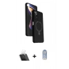 MARSİLYAN™- Redmi Note 12 Pro 4G Kılıf İz Işık Koleksiyonu - Siyah Joko Magic 5D Cam + Kamera Lens Koruma Cam - SF