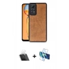 MARSİLYAN™- Redmi Note 12 Pro 4G Kılıf Kıvılcım Işık Serisi - Siyah 3D Antistatik Cam Ekran Koruyucu + Kamera Lens Koruma Cam - SF