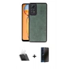 MARSİLYAN™- Redmi Note 12 Pro 4G Kılıf Kıvılcım Işık Serisi - Siyah 3D Antistatik Hayalet Cam Ekran Koruyucu + Şeffaf Kamera Lens Koruma Cam