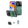 MARSİLYAN™- Redmi Note 12 Pro 4G Kılıf Kıvılcım Modern Serisi - Siyah Joko Magic 5D Cam + Kamera Lens Koruma Cam - SF