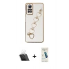 MARSİLYAN™- Redmi Note 12 Pro 4G Kılıf Nova Işık Prime - Şeffaf Pasifik Cam Ekran Koruyucu + Kamera Lens Koruma Cam - SF