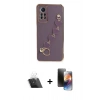 MARSİLYAN™- Redmi Note 12 Pro 4G Kılıf Nova Işık Prime - Siyah 3D Antistatik Mat Seramik Nano Ekran Koruyucu + Şeffaf Kamera Lens Koruma Cam