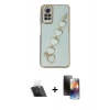 MARSİLYAN™- Redmi Note 12 Pro 4G Kılıf Nova Işık Prime - Siyah 3D Antistatik Mat Seramik Nano Ekran Koruyucu + Şeffaf Kamera Lens Koruma Cam