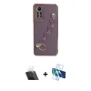 MARSİLYAN™- Redmi Note 12 Pro 4G Kılıf Nova Işık Prime - Siyah 3D Antistatik Seramik Nano Ekran Koruyucu + Kamera Lens Koruma Cam - SF